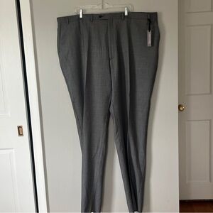 Shaquille O'Neal Wool Dress Pants Mens 50W Long Gray High Rise w/ Tags Pants